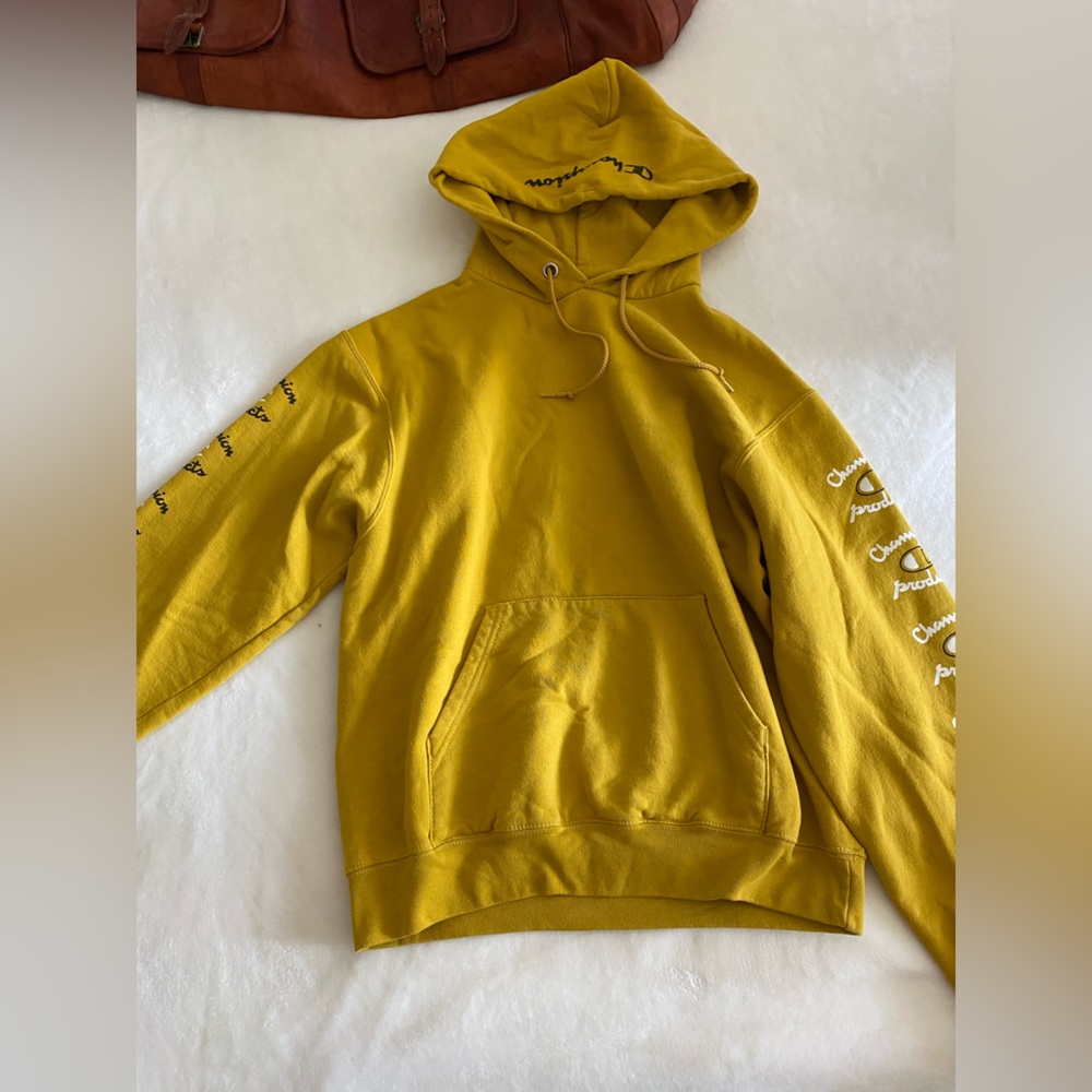 Champion Mustard Yellow Hoodie